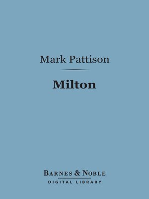 cover image of Milton (Barnes & Noble Digital Library)